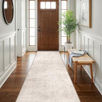 Abstract 3x10 Kitchen Rug Runners - Washable 10ft Hardwood Sink Rugs Non-Slip Hallway Entryway Area Rugs Soft Floor Mat Indoor Farmhouse Carpet for Bathroom Living Room Bedroom (3x10,Beige/Cream) - Image 4