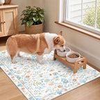 SameBed Washable 2x3 Entryway Area Rug, Vintage Kitchen Rug White - Image 4