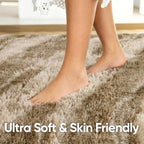 Noahas 2x6 Khaki Fluffy Soft Runner Rug Non-Slip for Bedroom Dorm Hallway - Image 5