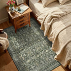 2x5 Area Rugs for Entryway, Green Washable Non-Slip Kitchen Runner Rug - Image 3
