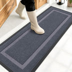 OLANLY Front Door Mat Outside 47x17, All-Season Heavy-Duty Rubber Doormat by OLANLY