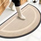 OLANLY Half Circle Front Door Mat Outside 47x23 All-Season Rubber Doormat by OLANLY
