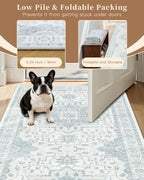 Madane Runner Rug 2x10 Rugs for Hallways, Non-Slip Rug Runners, Sky Blue - Image 6