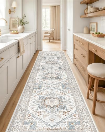 OLANLY 2x10 Washable Runner Rug, Soft Non Slip Carpet for Hallway Kitchen by OLANLY