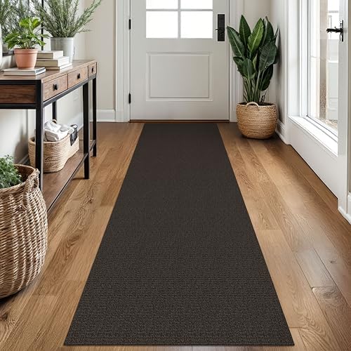 EARTHALL Washable Runner Rug, Non Slip Kitchen Rug, 2x7 Ft, Taupe/Coffee by Unknown