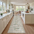Madane Washable Runner Rugs 2x10 Long for Hallway Kitchen, Green by Madane
