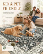 OLANLY 10x12 Washable Area Rug, Soft Non Slip Carpet for Living Room - Image 5