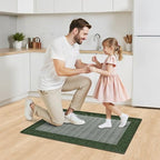 StepRite Kitchen Rugs, Kitchen Mats for Floor, 32"x20" Non-Slip Machine-Washable Kitchen Throw Rug, Green - Image 7