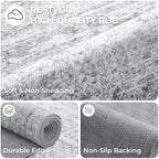 3x16 Runner Rug Non Slip,Washable Hallway Runner Rug,Grey - Image 7