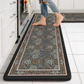 Collive Anti Fatigue Mats for Kitchen Floor, Black Gray/Mulit Kitchen Rugs by Collive