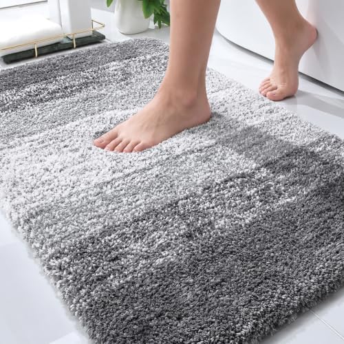 OLANLY Bathroom Rugs Mat 36x24, Extra Soft Absorbent Microfiber Bath Rugs by OLANLY