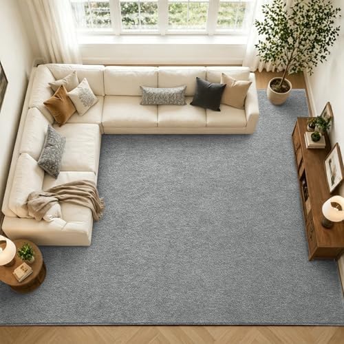 7x10 Large Grey Area Rug Washable Non-Slip Soft for Living Room Bedroom - Image 4
