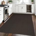 EARTHALL Washable Area Rug, Non Slip Living Room Rug, 5x7 Ft, Taupe/Coffee - Image 5