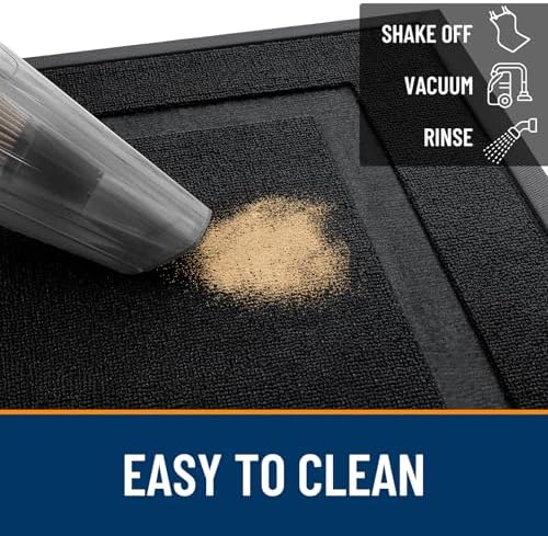 OLANLY Front Door Mat Outside 47x32, All-Season Heavy-Duty Rubber Doormat - Image 5