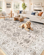 OLANLY 8x10 Washable Area Rug, Soft Non Slip Carpet for Bedroom Living Room by OLANLY