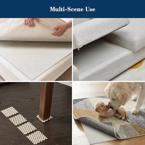 Veken Rug Gripper Pad for Hardwood Floors, Non Slip 2x4 Ft Rug Pads for Area Rugs, Thick Rug Grippers for Tile Floors, Under Carpet Anti Skid Mat, Keep Your Rugs Safe and in Place - Image 6