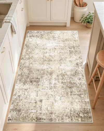 OLANLY 2x4 Washable Accent Rug Non Slip Carpet for Entryway Kitchen Bedside by OLANLY