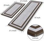 Mattitude Kitchen Mats Set of 2,Cushioned Anti-Fatigue Non-Skid Rug Sets - Image 3
