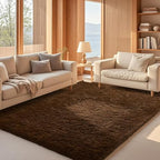 Ophanie Brown Rugs for Living Room Bedroom, 6x9 Fluffy Fuzzy Furry Carpet,Plush Soft Shaggy Bedside Indoor Floor Area Rug for Kids Girls Boys Baby Teen Dorm Nursery Decor with Over 99 pcs Pile fibers by Ophanie
