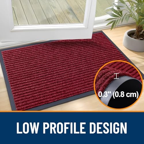 OLANLY 2-Pack Front Door Mats 29.5x17, Waterproof Heavy-Duty Doormats - Image 4