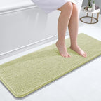 OLANLY Bathroom Runner Rugs 47x17, Extra Soft Absorbent Chenille Bath Rugs by OLANLY