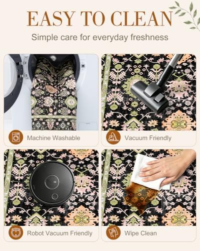 OLANLY 3x5 Washable Accent Rug, Soft Non Slip Carpet for Entryway Bedside - Image 6