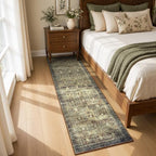 2x6 Area Rugs for Hallways, Brown Washable Non-Slip Kitchen Runner Rug - Image 4