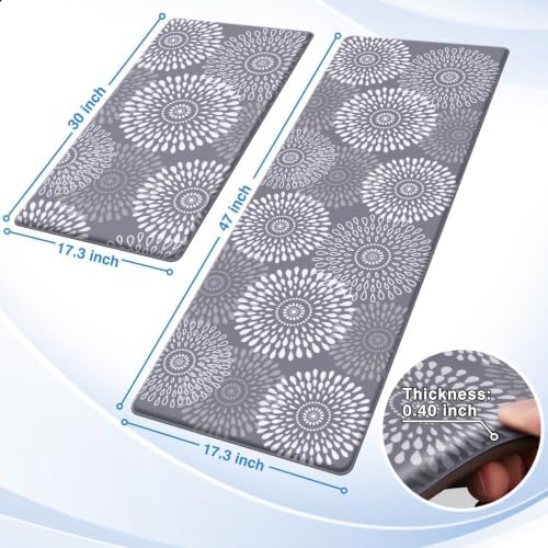 LuxStep Kitchen Mats for Floor,Cushioned Rug Anti-Fatigue for Kitchen Decor - Image 2