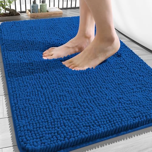 OLANLY Bathroom Rugs 34x21, Extra Soft Absorbent Chenille Bath Rugs by OLANLY