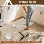 COSY HOMEER Kitchen Rugs Sets of 2 Non-Slip Washable,20”x30“+20”X48“ - Image 5