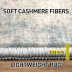 10x14 Area Rugs for Living Room: Washable Abstract Multi Color Carpet - Image 7