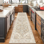 Yamaziot Washable Runner Rug, 3x10 Non-Slip Boho Hallway Kitchen Rug by Yamaziot