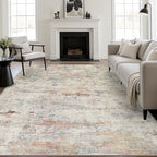 10x12 Area Rug Living Room: Modern Washable Indoor Soft Carpet Taupe by FXRHLP