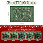 2x3 Christmas Rug,Small Washable Entryway Rug Non Slip,Green - Image 2