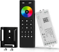 BTF-LIGHTING 2.4G WiFi DR03W RGB SPI Controller RC03RF RF Remote Tuya APP/Smart Life/Google Home/Alexa Control Support WS2812B WS2811 WS2813 WS2815 etc LED Strip STA Mode