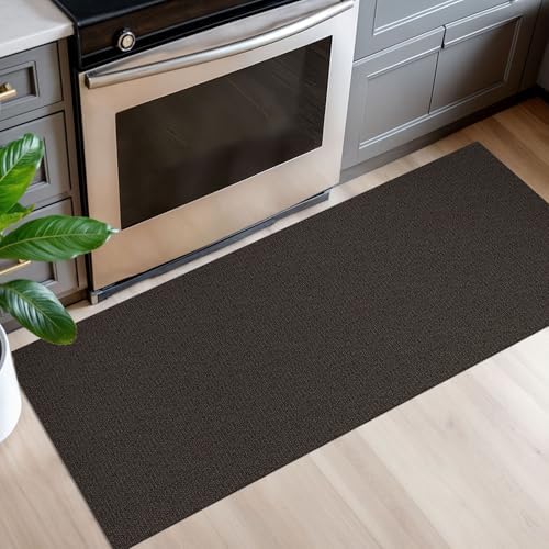 EARTHALL Washable Runner Rug, Non Slip Door Runner, 2x5 Ft, Taupe/Coffee - Image 5