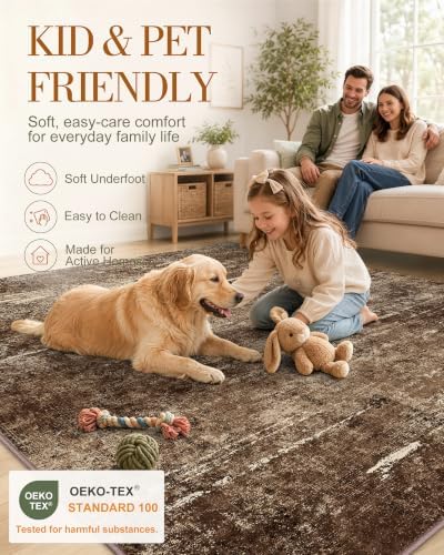 OLANLY 3x5 Washable Accent Rug, Soft Non Slip Carpet for Entryway Bedside - Image 5