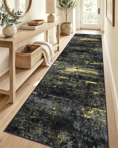 OLANLY 2'6"x12' Washable Runner Rug, Non Slip Carpet for Hallway Kitchen by OLANLY