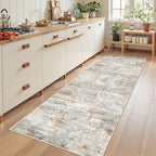 2'6 x 8' Runner Rug Non Slip,Washable Kitchen Rugs,Green by Restydon