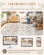 OLANLY 2'6"x14' Washable Runner Rug, Non Slip Carpet for Hallway Kitchen - Image 2