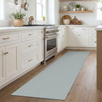 EARTHALL Washable Runner Rug, Non Slip Kitchen Rug, 2x7 Ft, Turquoise/Gray - Image 6