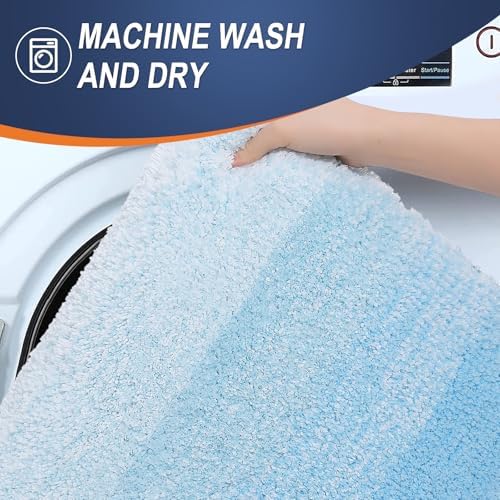 OLANLY Bathroom Runner Rug 59x20, Extra Soft Absorbent Microfiber Bath Rugs - Image 6