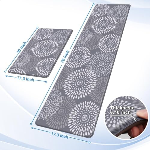 LuxStep Kitchen Mats for Floor,Cushioned Rug Anti-Fatigue for Kitchen Decor - Image 3