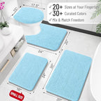 OLANLY Large Bathroom Rugs 47x32, Extra Soft Absorbent Chenille Bath Rugs - Image 2