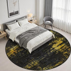 Round Area Rug Living Room: 4 ft Modern Washable Indoor Carpet - Image 4