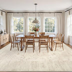 10x14 Area Rugs Living Room: Bedroom Washable Carpet Beige/Brown - Image 3