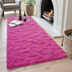 2x6 Hot Pink Fluffy Soft Runner Rug Non-Slip for Kids Bedroom Nursery - Image 4