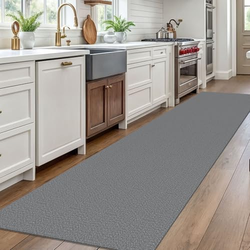EARTHALL Washable Runner Rug, Non Slip Hall Runner Carpet, 3x10 Ft, Dark Gray - Image 6
