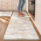 KIMODE Kitchen Mats Cushioned Anti Fatigue, Abstract Kitchen Rugs Sets of 2 by StayinComfortCookwithJoy