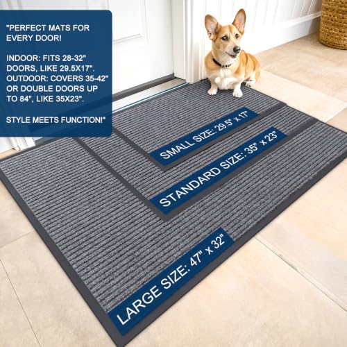 OLANLY Front Door Mat 47x34, Waterproof Heavy-Duty Indoor Outdoor Doormat - Image 2
